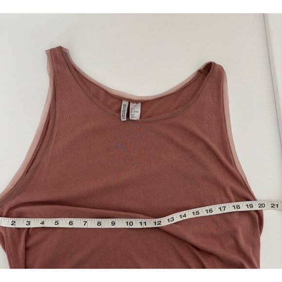 Jersey Dress Large Mesh Hem Drawstring Waist Beachy Lagenlook Festival Boho Chic - Picture 5 of 12